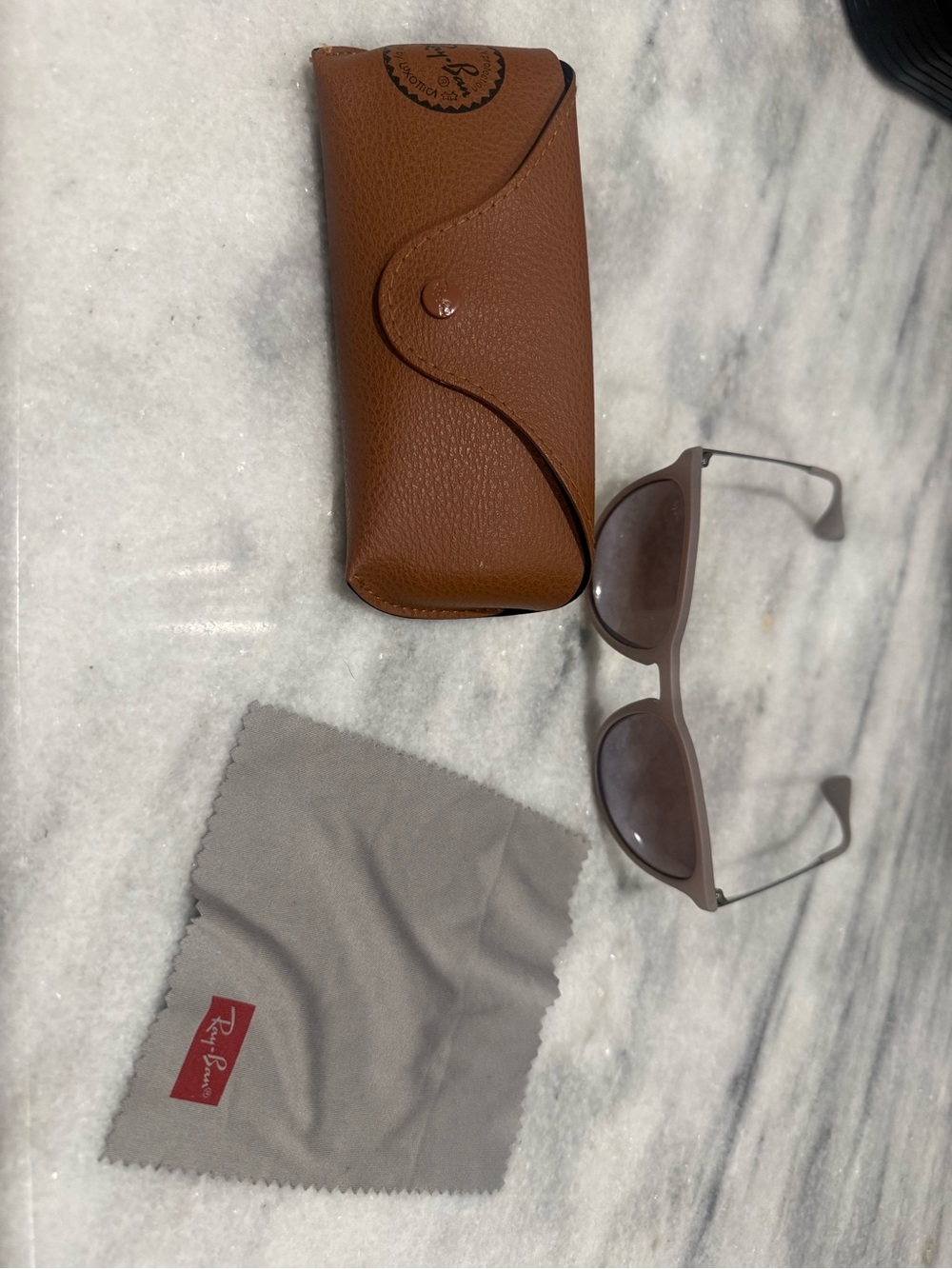 Ray Ban Erika Classic Matte Dark Sand Womens Sunglasses - Picture 7 of 7